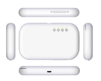 China Cat4 300Mbps Mobile 4G LTE Router , 2300mAh Multiband Wireless Router for sale