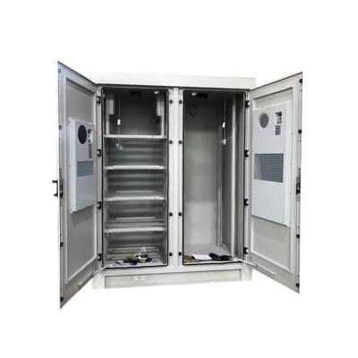 China Double Door Telecommunication Cabinet , Outdoor 19 Rack Cabinet for sale