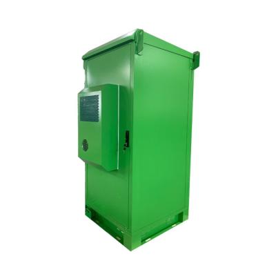 China 1500 Watt Telecommunication Cabinet , Green Outdoor Data Cabinet for sale