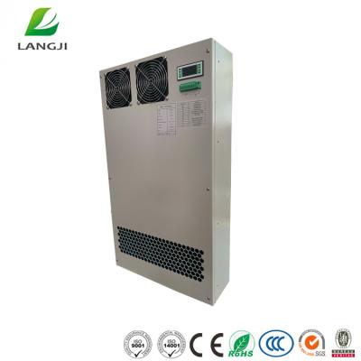 China DC 48V Double Fans Aluminum Electrical Cabinet Heat Exchanger for sale