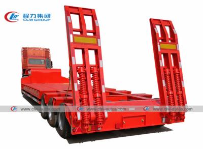 China 3 Lines 6 Axles Low Loader Lowboy Lowbed Semi Trailer 100T 120T For Excavators for sale