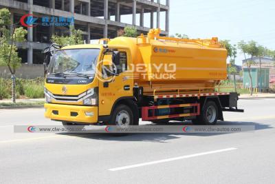China Dongfeng Italy High Pressure Plunger Pump Vacuum Sewer Jetting Truck 11cbm 4X2 for sale