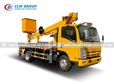 China Telescopic Aerial Platform Truck 16 Meter ISUZU Brand Boom Lift Cherry Picker Truck for sale