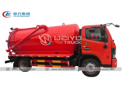 China Alcantarilla fecal del camión de la succión de la bomba de vacío de Dongfeng que limpia 5000L en venta