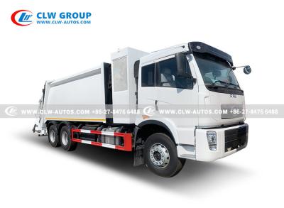 China FAW 6x4 comprimiu o caminhão de lixo desperdiça o lixo que recicla 18000cbm doméstico à venda