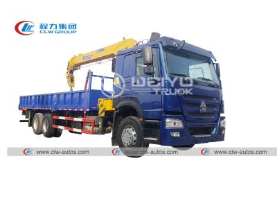 China HOWO Truck Mounted Telescopic Boom Crane 336HP 6X4 10 Wheeler 10T 360 Deg Rotation for sale