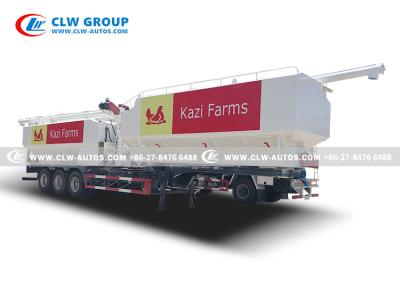 China 10tons Bulk Feed Truck Body Poultry Farm Chicken Duck Pig Feed Transport for sale