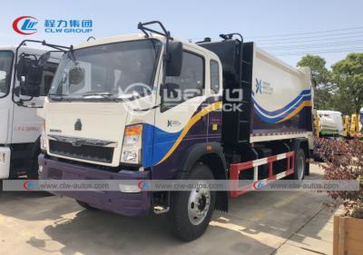 China 10cbm/10m3 HOWO Garbage Compactor Truck Refuse Trash Compactor Machine for sale