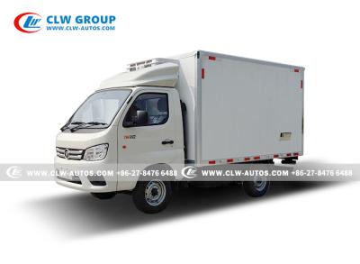 China Foton Mini 2 Ton Refeigerated Truck Fresh Vegetable And Meat Cooler Truck for sale