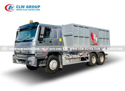 China SINOTRUK 336HP Right Hand Driving Garbage Truck With Multi Roll Off Open Garbage Box for sale