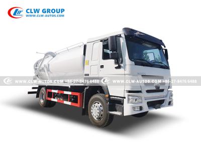 China Caminhão 12CBM da sução do vácuo do caminhão da sução da água de esgoto de SINOTRUK HOWO para o saneamento à venda