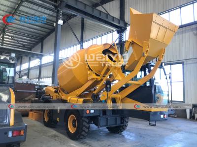 China 2.5cbm 2.5m3 Mobile Self Loading Concrete Mixer With 240 Degree Rotation Function for sale