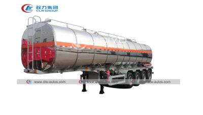 China 4 Axles 40m3 Asphalt Bitumen Tank Semi Trailer With Burner Insulation for sale