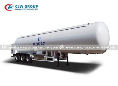 China 30tons Butane Propane Gas Tanker Trailer With Pump And Flow Meter for sale