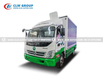 China Foton Aumark Mobile Digital LED Advertising Truck Advertising Box Van for sale