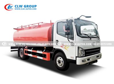 China 8 Ton FAW Refueling Truck Oil Delivery Tanker Sub-Silo Design With Unloading Oil Pipe for sale