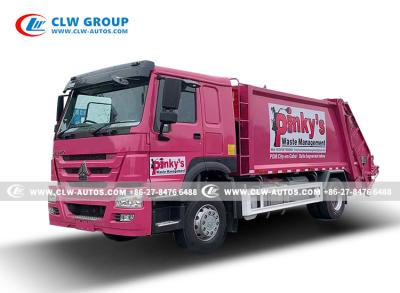 China Sinotruk Howo Municipal Waste Collection Garbage Compactor Truck 14 CBM 10 Tons for sale