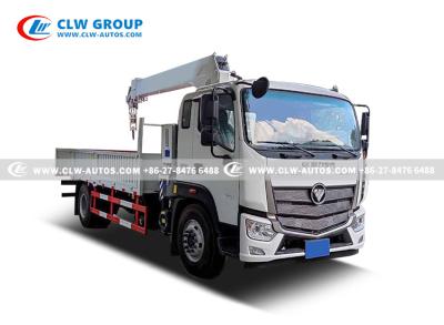 China Foton 6ton Straight Arm Truck Mounted Crane Heavy Towing Working Arm Loading Truck for sale