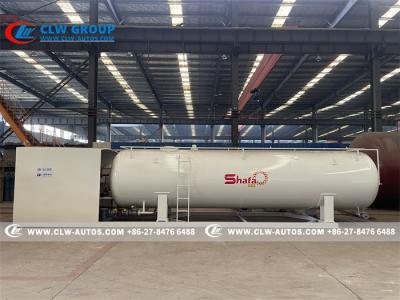 China estación de la resbalón de 20cbm 10T LPG con las escalas del relleno del cilindro y el metro de flujo en venta