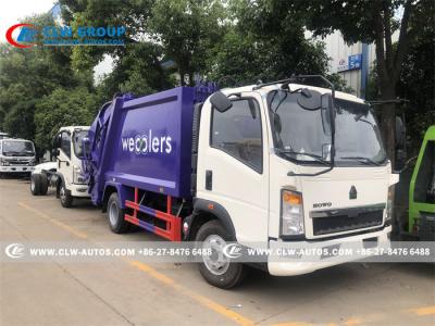 China Sinotruk Howo 4x2 10cbm Compactor Garbage Truck For Trash Collection for sale