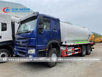 China SINOTRUK HOWO 6x4 371HP 15000L Sewage Suction Truck for sale