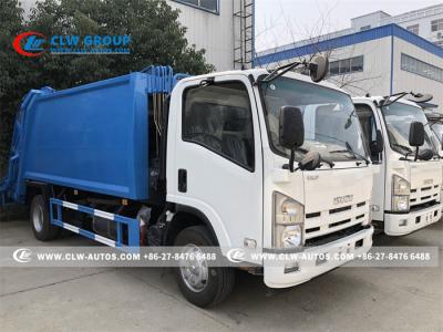 China LHD 120HP ISUZU 6cbm 4X2 Compactor Garbage Truck for sale