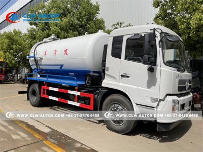 China Dongfeng Kinrun 4x2 12000L Vacuum Sewage Suction Truck for sale