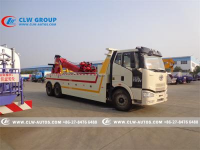 China Euro 3 20 toneladas LHD RHD FAW 6X4 Tow Truck resistente en venta