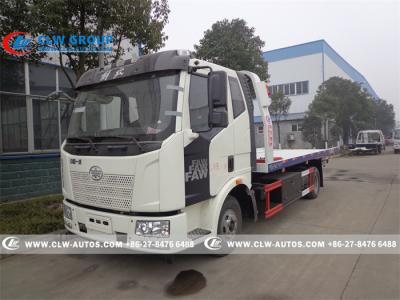 China FAW 4X2 Flatbed Wrecker Towing Truck Rollback tow truck for sale