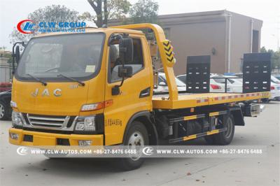 China Flatbed Tow Truck With Q235A het Koolstofstaallichaam van JAC 4X2 Te koop