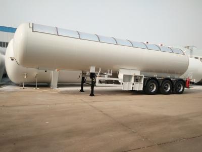 China LPG Tanker Tri Axle Semi Trailer 49.6CBM 20MT For Liquid Petroleum Gas Transportation for sale