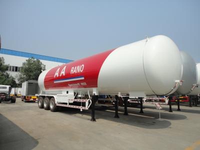 China Tri Achse Lpg-Behälter-halb Anhänger, 59.52CBM 59520 Liter 30 Tonne LPG-Tankwagen zu verkaufen