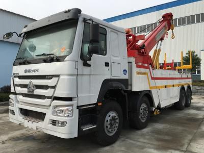 China Howo 8X4 371HP Heavy Duty Tow Truck , Broken Cars Recovery Tow Truck for sale