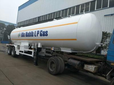 China 18MT Fuel Road Tankers , 2 Axle 40.5 Cbm Lpg Tanker Trailer High Capacity for sale