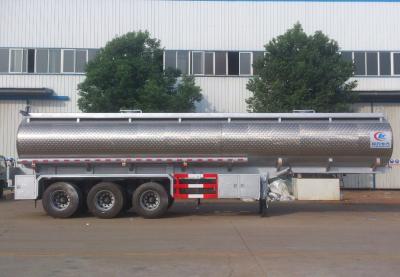 China Stainless Steel Vegetable Oil Delivery Truck , 42,000 Liters Oil Tank Trailer for sale