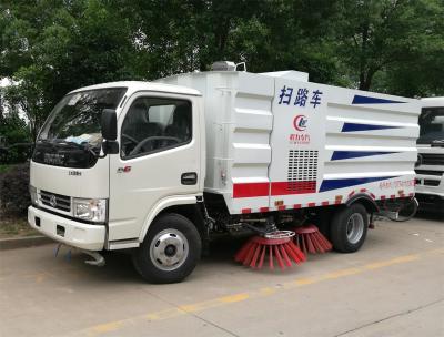 China Narrow Street Sweeping Broom Sweeper Truck With 3.5M3 Vacuum Dust Tank for sale