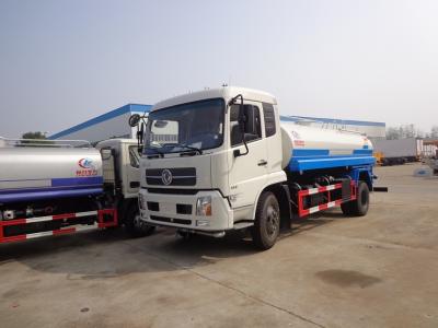 China 180hp 15000 Liters Water Bowser Truck , Dongfeng 6 Wheel Portable Water Truck for sale