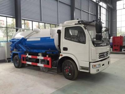 China 120hp Sewer Jetter Truck , Dongfeng Suction Sewage Truck 8 Ton 8cbm for sale
