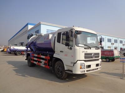 China 12CBM Vacuum Sewage Suction Truck Dongfeng 6 wheel 12tons sewage vacuum truck for sale