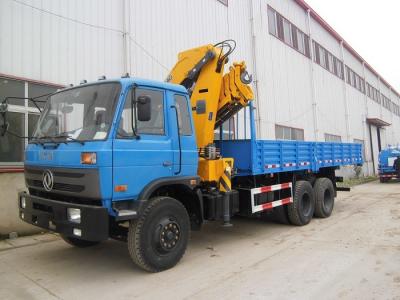 China Dongfeng 10  Wheel Truck Mounted Telescopic Crane 10ton With Folded Kunckle for sale