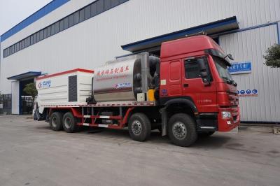 China Camiones de los tanques de la carretera de asfalto y remolques inteligentes HOWO 8 x camión síncrono del sellador del microprocesador 4 en venta