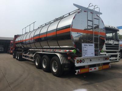 China Remolque Cisterna de Aceite 45cbm Combustible Aislamiento Térmico Aleación de Aluminio en venta