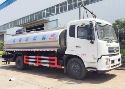 China Dongfeng 10CBM Fresh Milk Tank Truck , 10 Ton 4000 Gallon Water Truck for sale