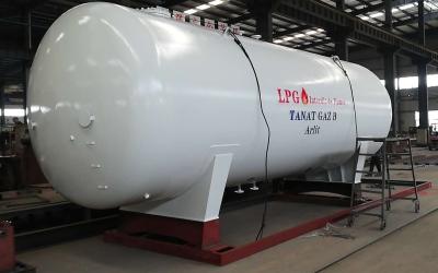 China Tanque Estacionaria Grande GLP Propano Planta Relleno Dispensador Cilindro de Gas en venta