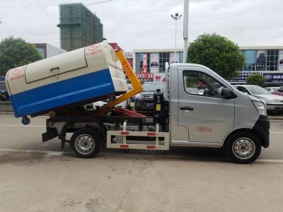 China Mini Changan Pull Arm Hook Lift Garbage Truck / Refuse Removal Truck 1CBM 2CBM for sale