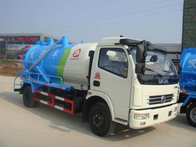 China Dongfeng Cummins Sewage Suction Tanker Truck / Vacuum Cleaner Truck 3CBM To 5CBM for sale
