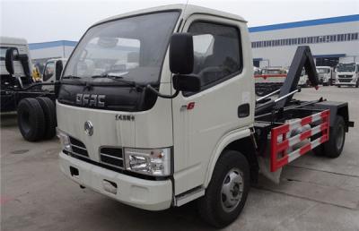 China Hook Lift Garbage Waste Removal Trucks Carbon Steel With 4 CBM Hopper for sale