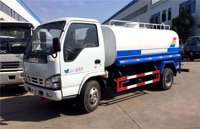 China Water Bowser Tank Truck 5000 Liters Water Tanker Sprinkler Truck 5CBM Pure Eatable Clean Water Transport Tank Truck for sale