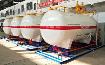 China 10CBM / 10000 Liters LPG Gas Storage Tank With Dispenser Equipments And Scales for sale