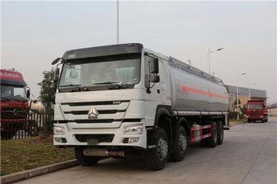 China HOWO 8x4 30Cbm Fuel Delivery Truck With API Manhole , Petrol Diesel Oil Transport Truck for sale